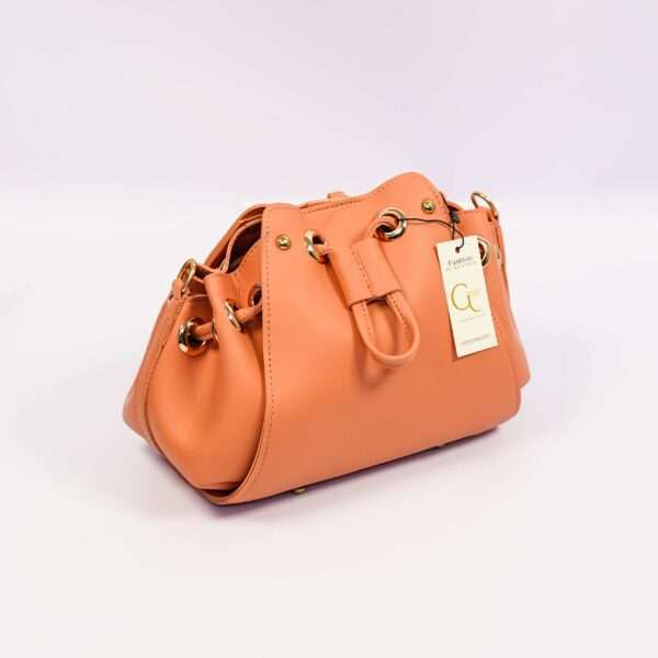 Potli Style Handbag Peach - Image 10