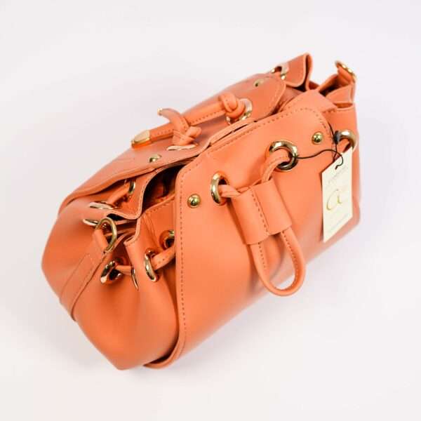 Potli Style Handbag Peach - Image 7