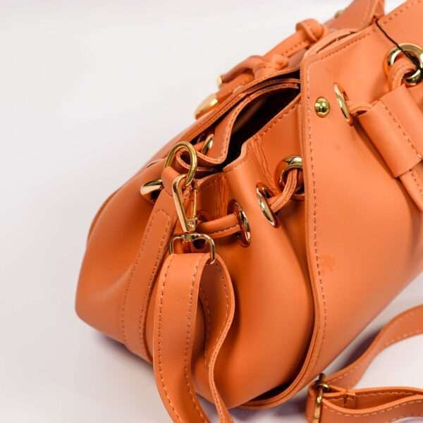 Potli Style Handbag Peach - Image 4