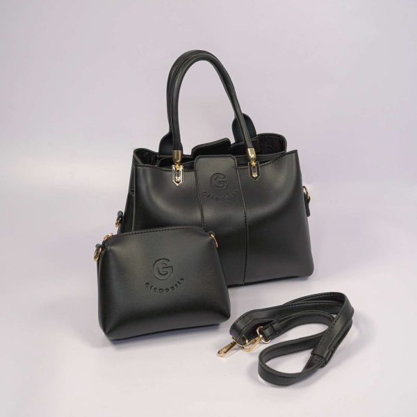 Top Handle Classy Black (with pouch)