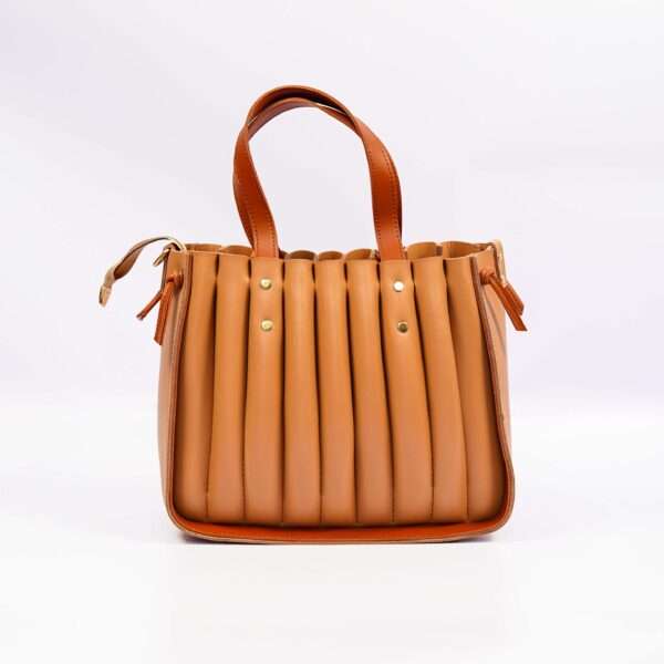 Spiral Handbag Caramel Brown - Image 2