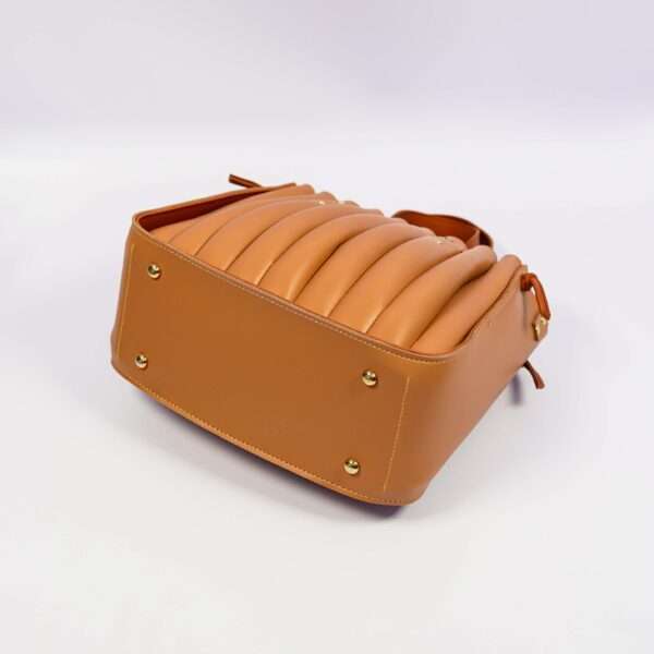 Spiral Handbag Caramel Brown - Image 11