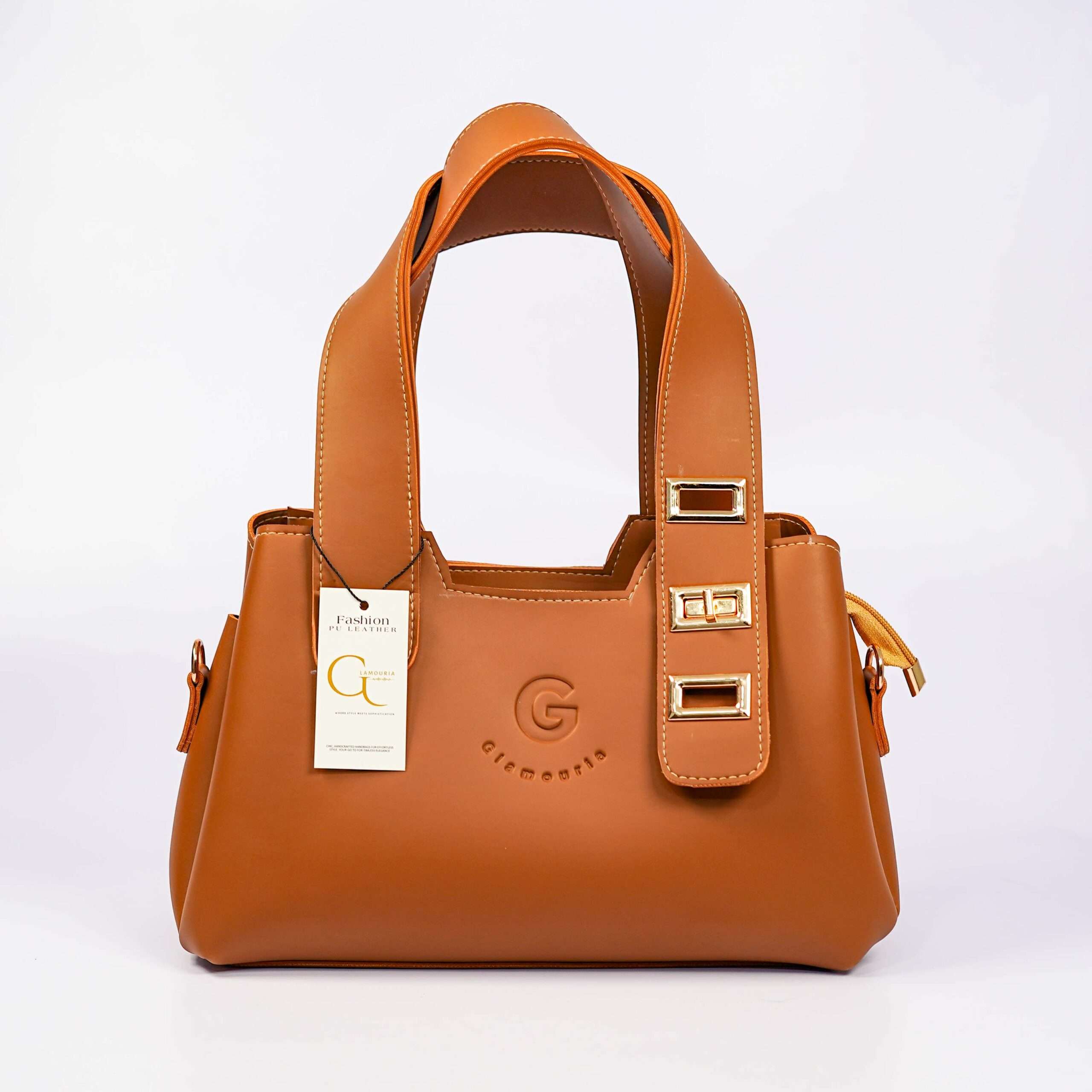 Elegance Handbag Caramel Brown