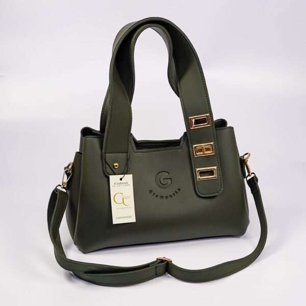 Elegance Handbag Olive Green - Image 8