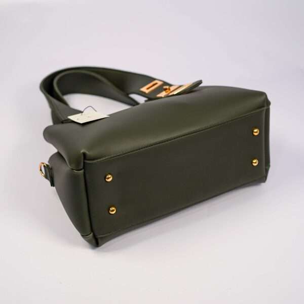 Elegance Handbag Olive Green - Image 9