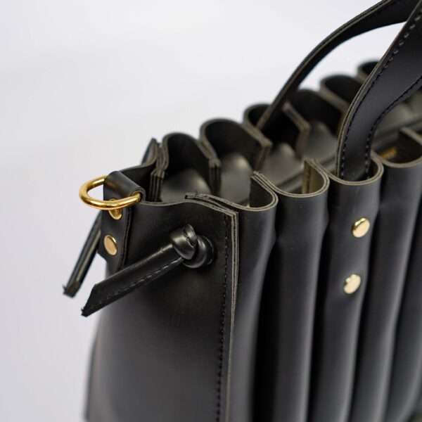 Spiral Handbag Black - Image 4