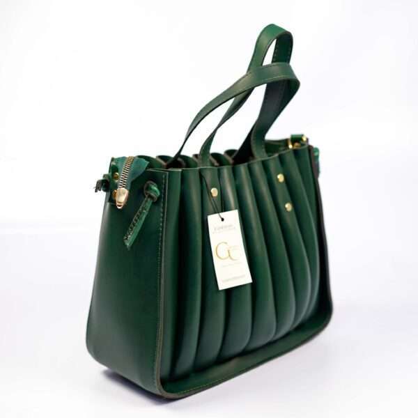 Spiral Handbag Deep Green - Image 2