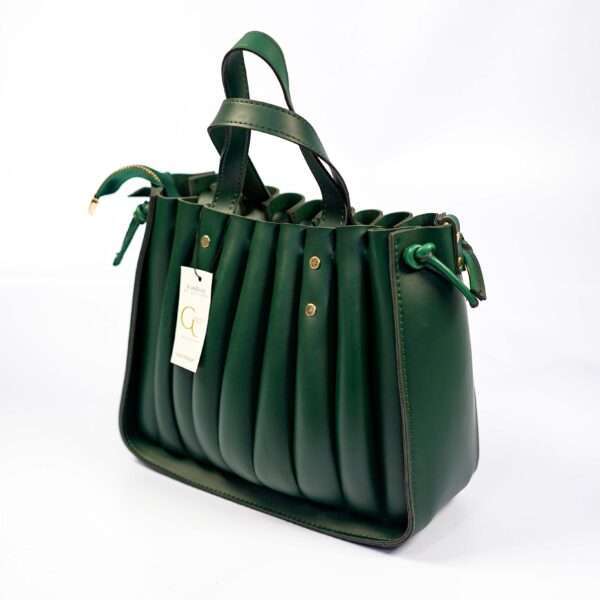 Spiral Handbag Deep Green - Image 3