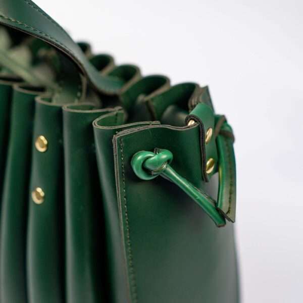 Spiral Handbag Deep Green - Image 4