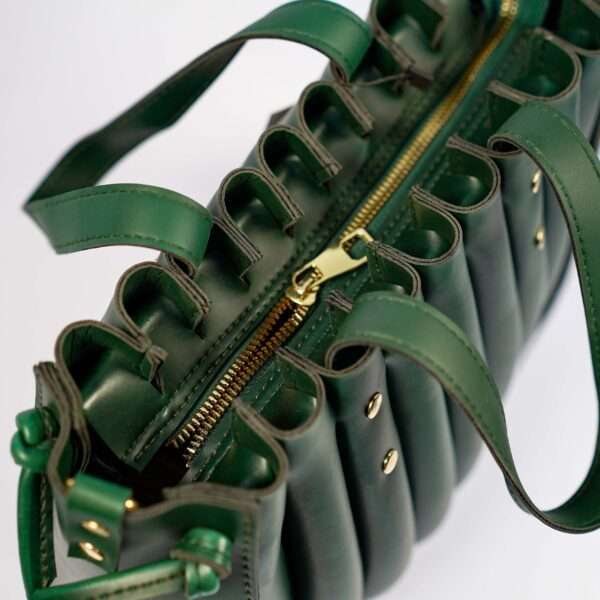 Spiral Handbag Deep Green - Image 9