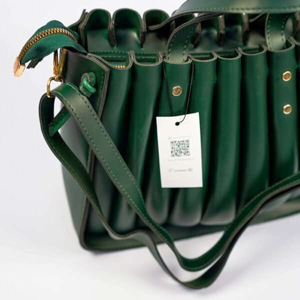 Spiral Handbag Deep Green - Image 11