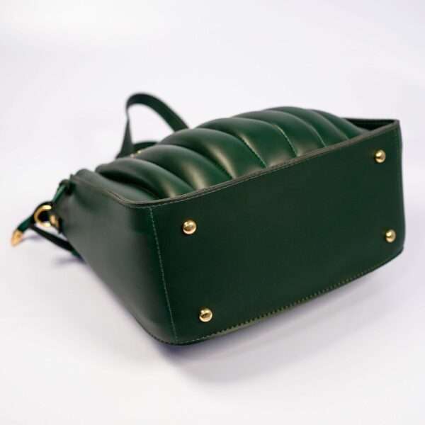 Spiral Handbag Deep Green - Image 12