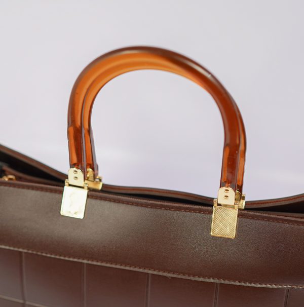 Glamouria Luxe Cocoa Amber Tote - Image 4