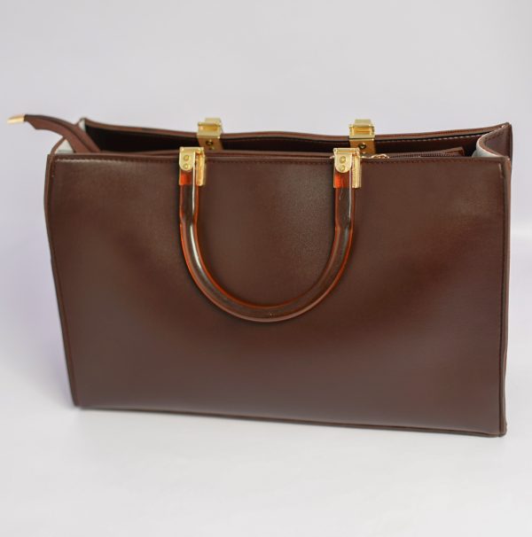 Glamouria Luxe Cocoa Amber Tote - Image 6