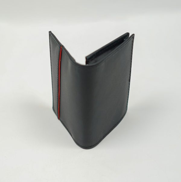 Glamouria Black Leather Card Holder - 3x4 inches - Image 10